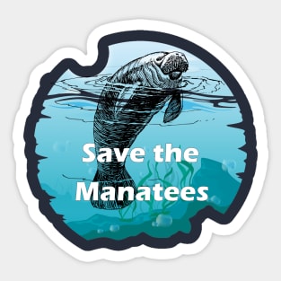 Save the Manatee Sticker